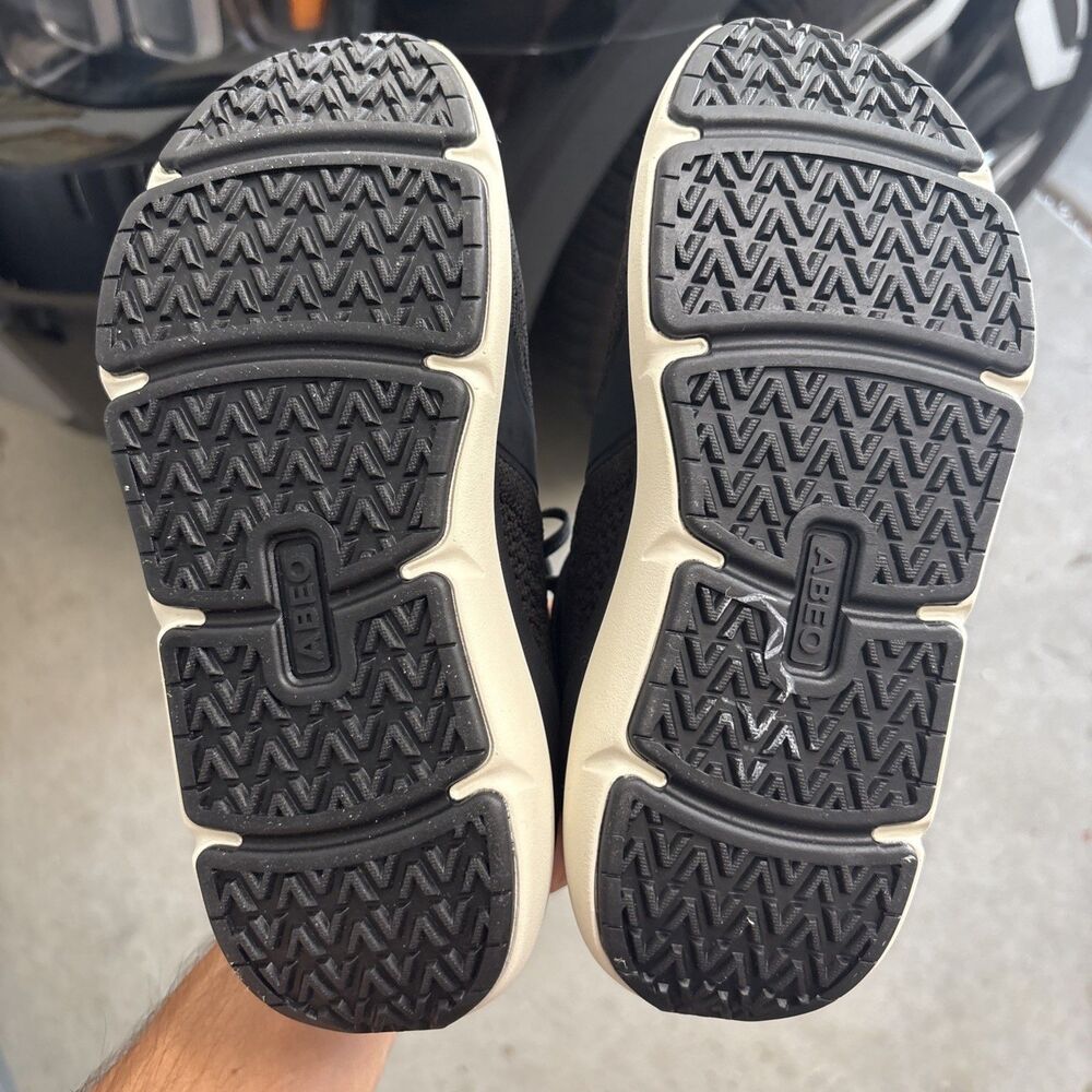 Abeo MXV Shift Shoes Womens Size 5 Black White Knit All Day Comfort Sneakers - Picture 7 of 16